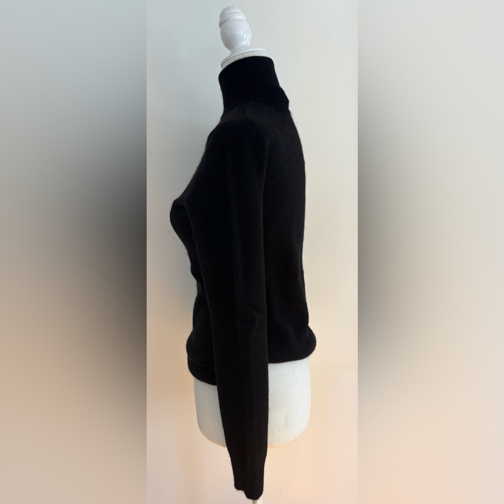 Ralph Lauren Collection Purple Label Cashmere Turtleneck Slim Fit Black Sz Med - Picture 7 of 14